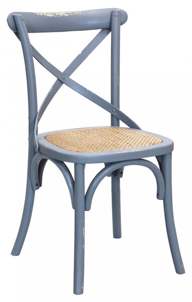 Sedia Cross 46x42x87 cm in Legno Grigio
