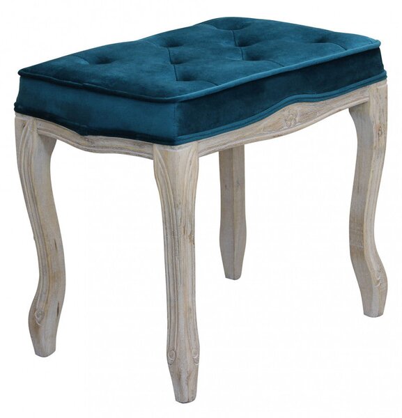 Sgabello Marly 50x36x47 h cm in Velluto Blu
