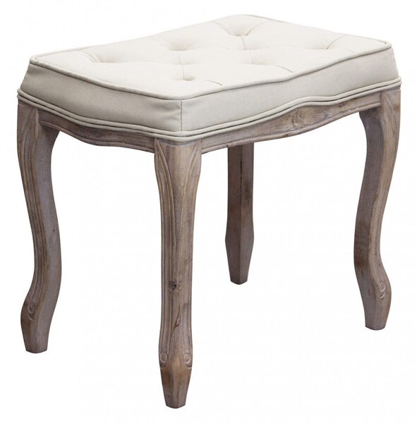 Sgabello Marly 50x36x47 h cm in Tessuto Beige