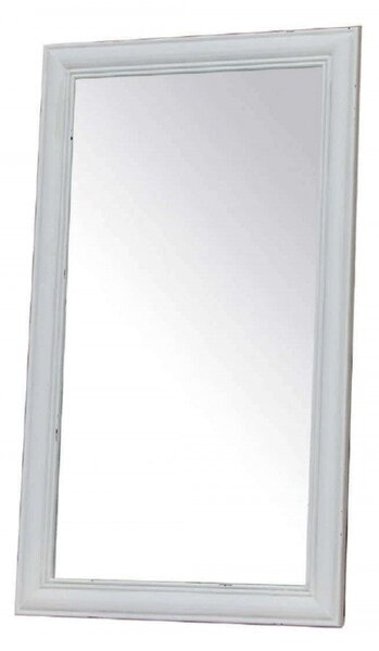 Specchio Cuore 50x2x85 h cm in Legno di paulownia Bianco