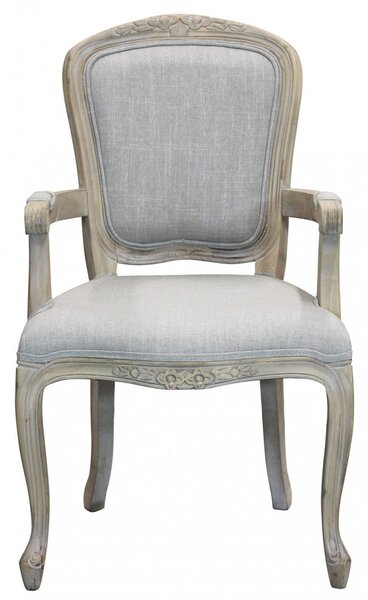 Sedia Romy in Tessuto Grigio 57x57x90 h cm in Legno Grigio