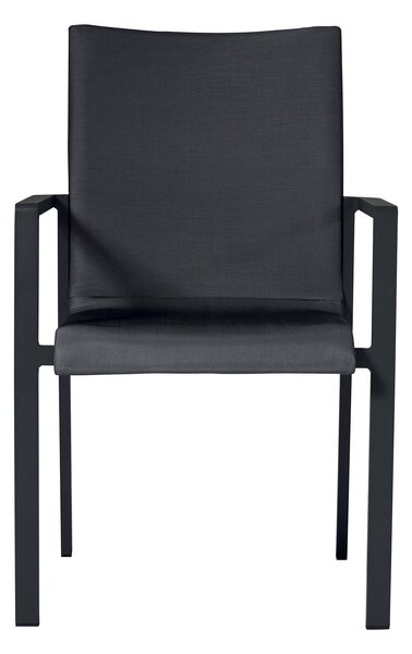 Sedia Impilabile da Giardino 58x63x91 cm in Alluminio Santa Fè Grigio