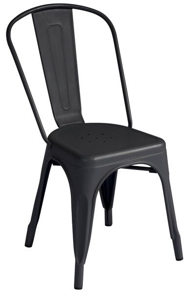 Sedia da Giardino 43x53x86 cm in Lamiera Piombo