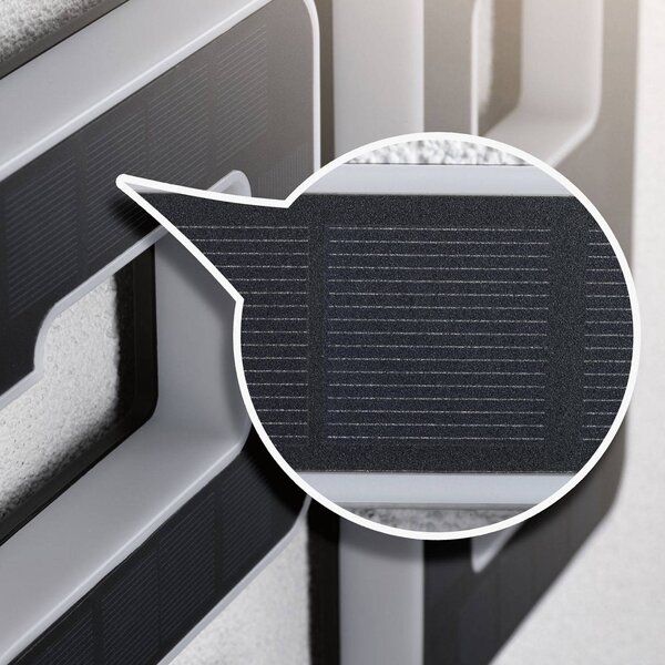 Paulmann lampada LED solare numero civico 8 Solar-Hausnummer, Nero, Plastica, Moderno, Applique da esterni