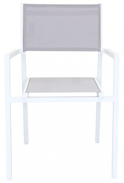 Poltrona Avana Impilabile 55x57x85 h cm in Textilene Bianco