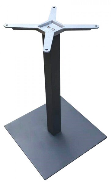 Base per Tavolo da Giardino 30x30x77 cm in Acciaio Nero