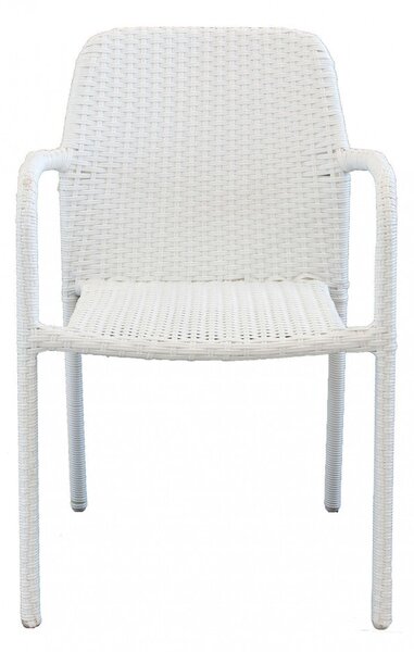 Poltrona Azore 56x59x82 h cm in Wicker Bianco