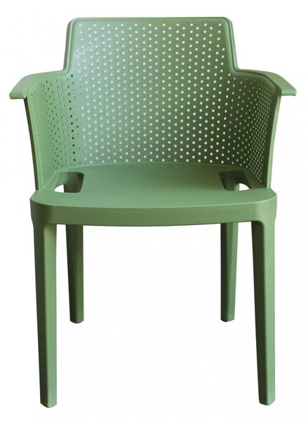 Poltrona Cathy 60x58x76,5 cm in Polipropilene Verde