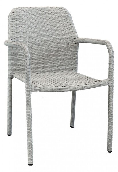 Poltrona Azore 56x59x82 h cm in Wicker Grigio
