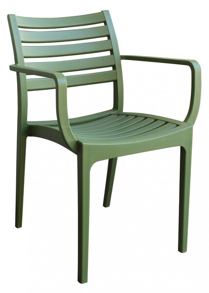 Poltrona Eveline 58,5x55,2x84 cm in Polipropilene Verde