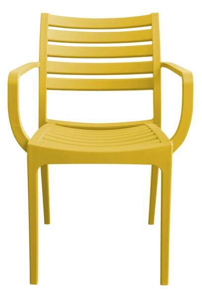Poltrona Eveline 58,5x55,2x84 cm in Polipropilene Giallo