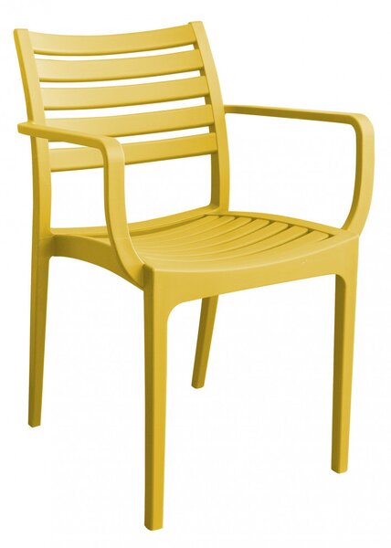 Poltrona Eveline 58,5x55,2x84 cm in Polipropilene Giallo