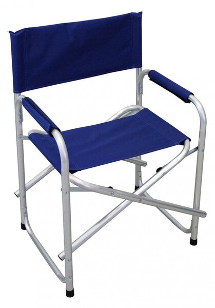 Poltrona Regista 55x47x47,5/78 h cm in Alluminio Blu