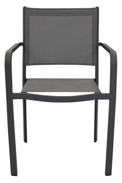Sedia da Giardino Zante Impilabile 56x60x84 h cm in Textilene Taupe