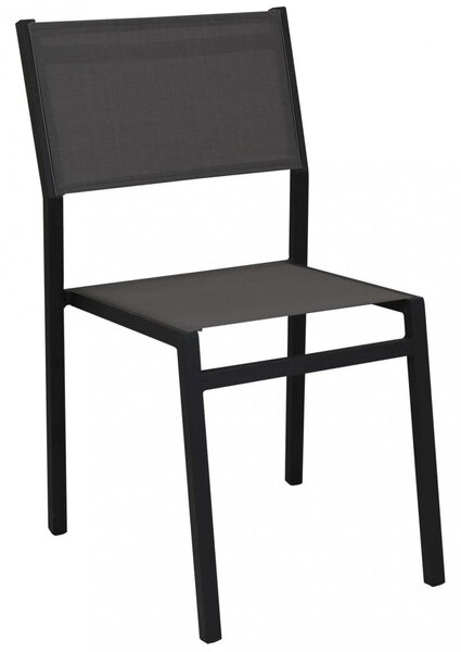 Sedia da Giardino Avana 46x57x85 h cm in Textilene Antracite