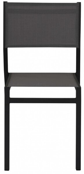 Sedia da Giardino Avana 46x57x85 h cm in Textilene Antracite