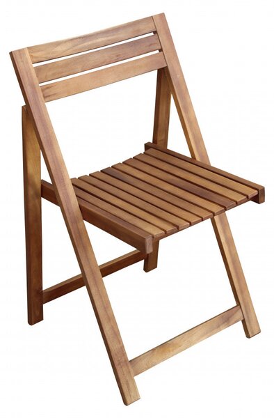 Sedia da Giardino Birra 44x47x78 h cm in Legno Marrone