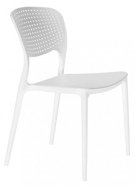 Sedia Mets 56x46x80 h cm in Plastica Bianco