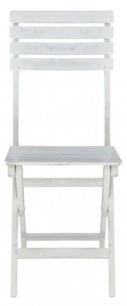 Sedia da Giardino Dalila 36x53x87 h cm in Legno Bianco