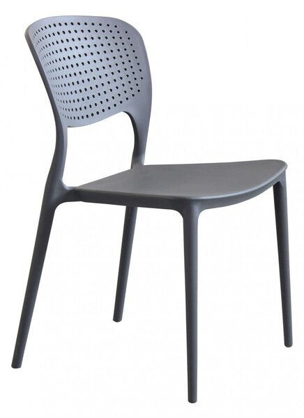 Sedia Mets 56x46x80 h cm in Plastica Taupe
