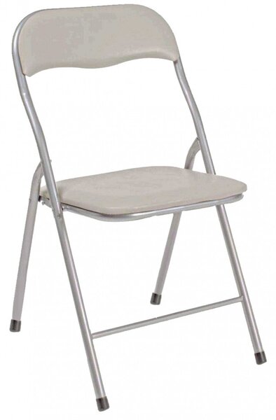 Sedia da Giardino Pieghevole Slim 44x45x79 h cm in Acciaio Tortora Opaca