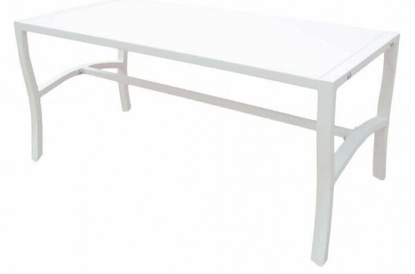 Tavolino Chloe 92x45x45 h cm in Acciaio Bianco