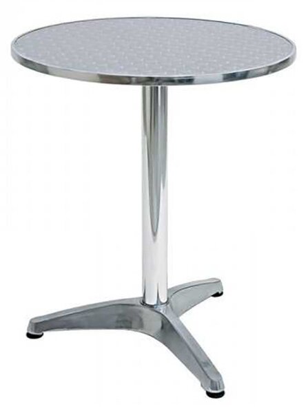 Tavolo a Colonna Ø60x70 h cm in Alluminio Grigio