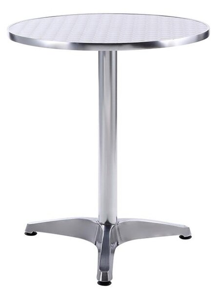 Tavolo a Colonna Ø60x70 h cm in Alluminio Grigio
