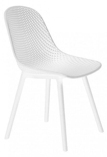 Sedia da Giardino Vichy 55x46,5x85 h cm in Plastica Bianco