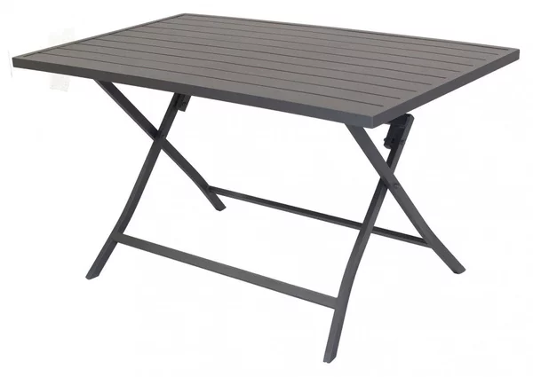 Tavolo Alabama 130x77x73 h cm in Alluminio Taupe