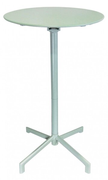 Tavolo Alto Vega Ø60x102 h cm in Acciaio Verde