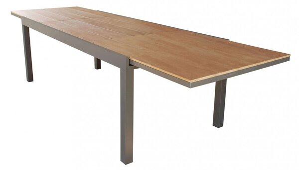 Tavolo Cayman Allungabile 200/300x95x75 h cm in Alluminio Taupe