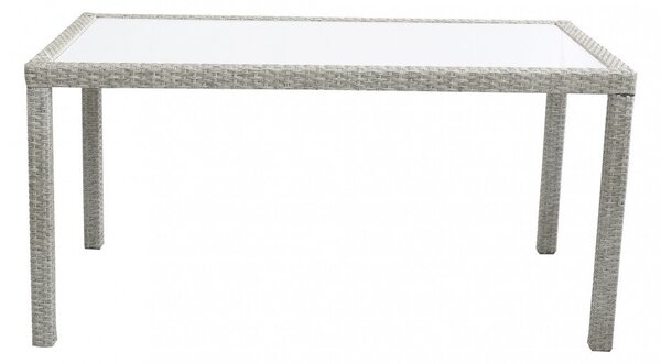 Tavolo Azore 150x90 cm in Wicker Grigio