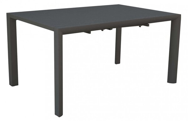 Tavolo Bilbao 150x100/150x74 h cm in Alluminio Antracite