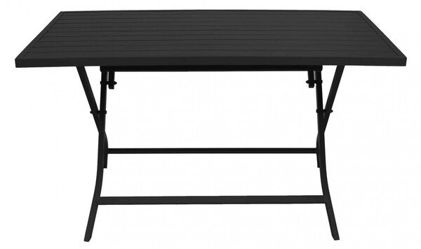 Tavolo Alabama 130x77x73 h cm in Alluminio Antracite
