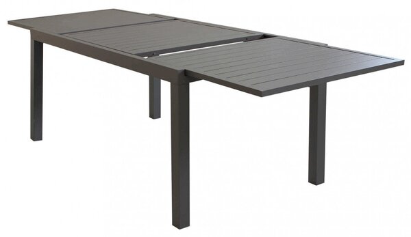 Tavolo Formentera 160/240x90x75 h cm in Alluminio Taupe