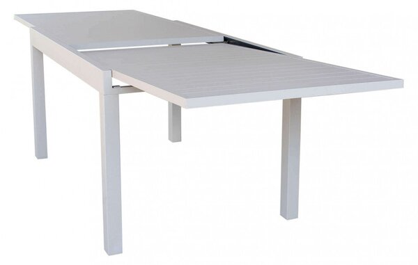Tavolo Allungabile Hawaii 135/270x90x75 h cm in Alluminio Tortora