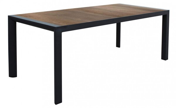 Tavolo Carson 195x90x74 h cm in Alluminio Antracite