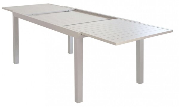 Tavolo Formentera 160/240x90x75 h cm in Alluminio Tortora