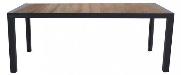 Tavolo Carson 195x90x74 h cm in Alluminio Antracite