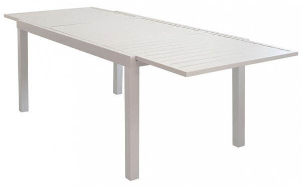 Tavolo Formentera 160/240x90x75 h cm in Alluminio Tortora