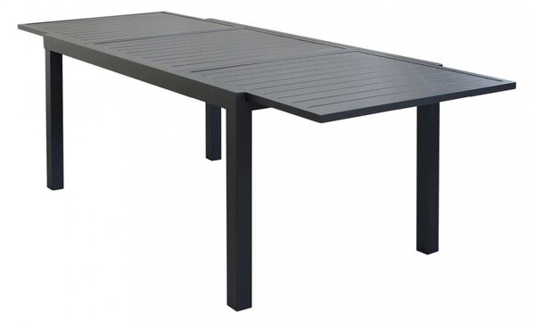 Tavolo Formentera 160/240x90x75 h cm in Alluminio Antracite