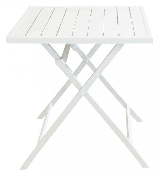 Tavolo Alabama 70x70x73 h cm in Alluminio Bianco