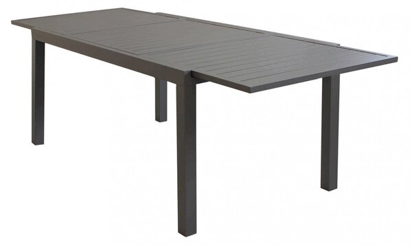 Tavolo Formentera 160/240x90x75 h cm in Alluminio Taupe