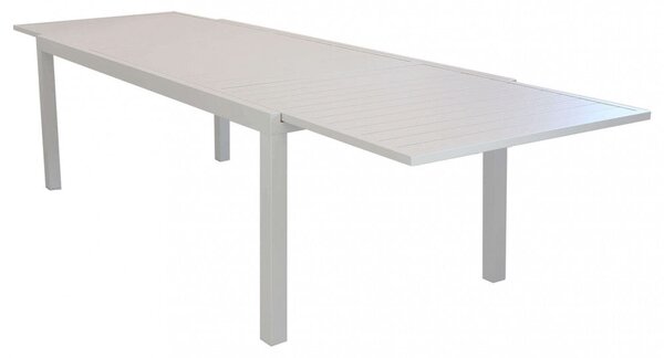 Tavolo Formentera 200/300x100x74 h cm in Alluminio Tortora