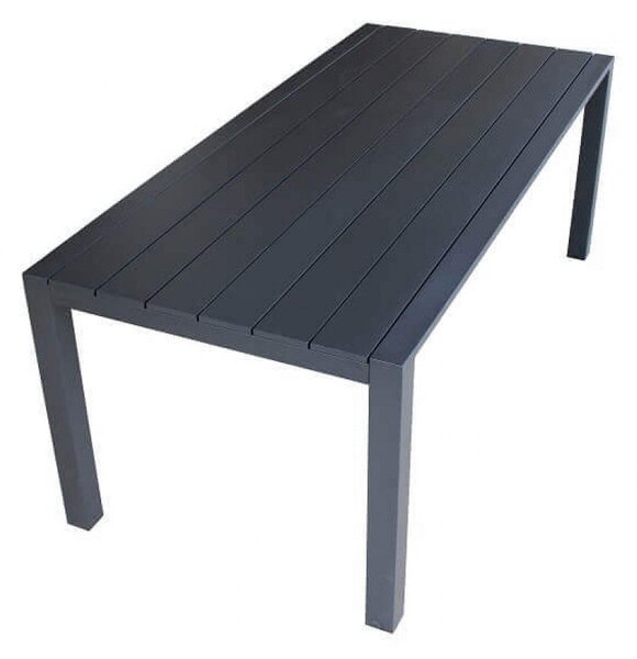 Tavolo Florence 200x90x75 cm in Alluminio Antracite