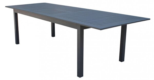 Tavolo Cuba Allungabile 220/280x100x75 h cm in Alluminio Antracite