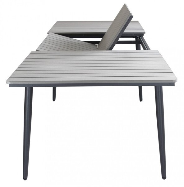 Tavolo Allungabile Guantanamo 200/300x90x76 h cm in Alluminio Antracite