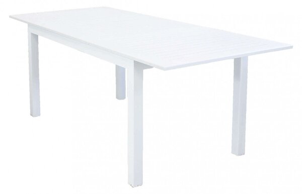 Tavolo Cuba Allungabile 150/210x90x75 h cm in Alluminio Bianco