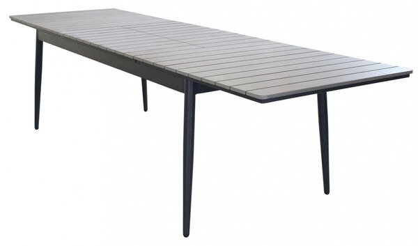 Tavolo Allungabile Guantanamo 200/300x90x76 h cm in Alluminio Antracite
